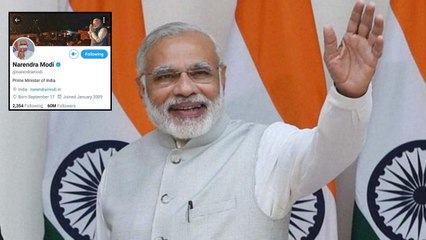 PM Modi Crosses 60 Million Followers On Twitter Oneindia Telugu
