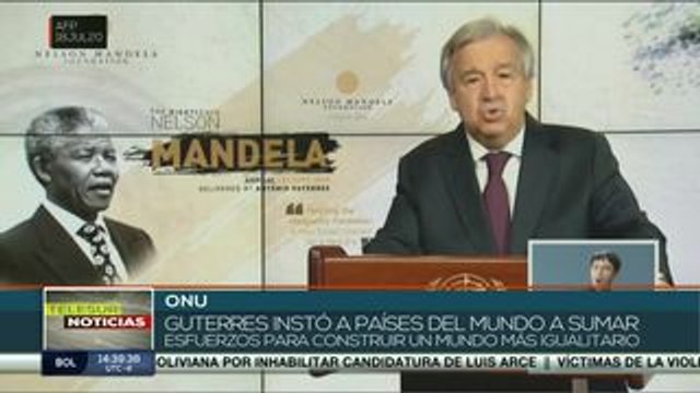 Guterres: a 102 años del nacimiento de Mandela aún persiste el racismo