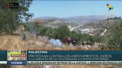 Palestina: ciudadanos protestan contra asentamientos judíos