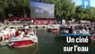 A Paris, le cinéma flottant du bassin de la Villette enchante les Parisiens