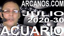 ACUARIO JULIO 2020 ARCANOS.COM - Horóscopo 19 al 25 de julio de 2020 - Semana 30