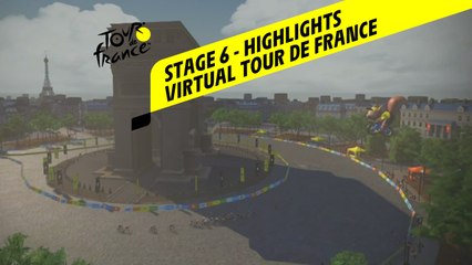 Virtual Tour de France 2020 - Stage 6 - Highlights