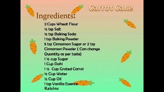 Carrot Cake| Carrot cake egg-less | Wheat flour carrot cake | Carrot recipe | Healthy Cake