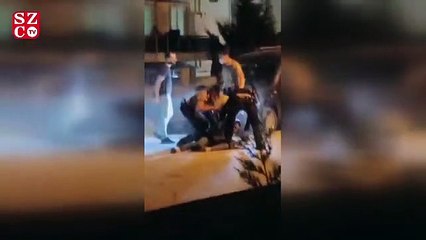Bekçilerin tekme tokat gözaltısı kamerada