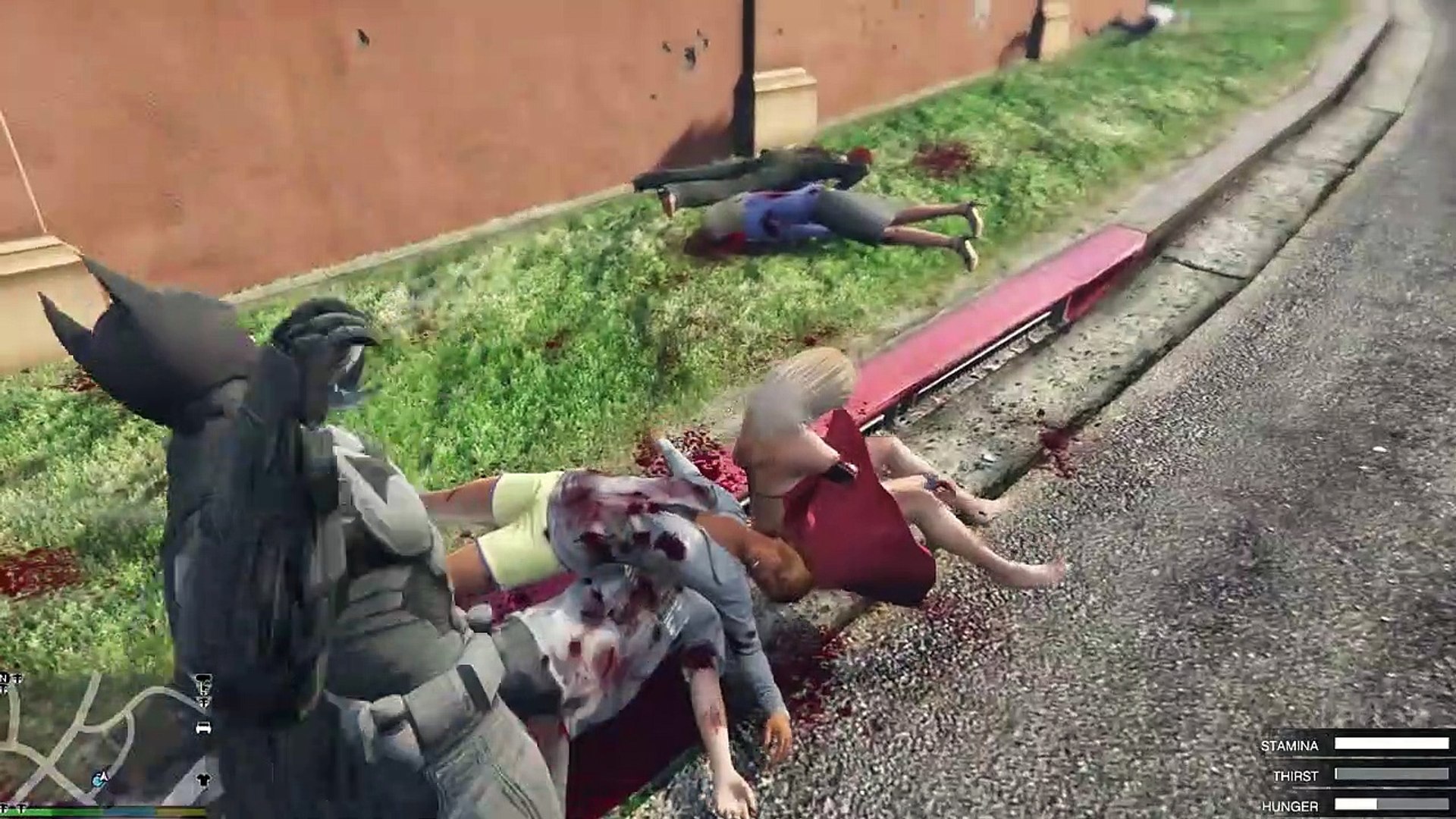 Batman Vs Zombies Gta 5  Gameplay