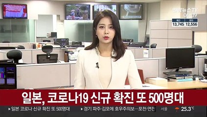 일본, 코로나19 신규 확진 또 500명대