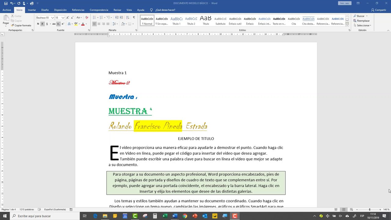INTRODUCCIÓN WORD BÁSICO