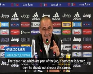 Sarri not worried about his future at Juventus