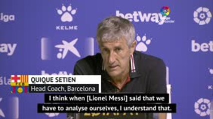 Download Video: Setien insists he has backing of Barca dressing room