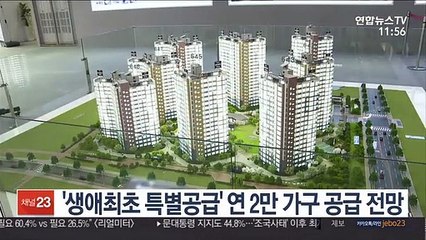 '생애최초 특별공급' 연 2만 가구 공급 전망
