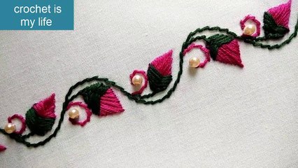 Hand Embroidery - Border Embroidery Designs for Kurti - Kameez