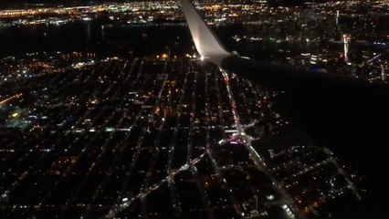 Plane Landing at LaGuardia Airport