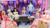 Rapunzel Birthday Party with Princesses & Barbie ! Pesta Ulang Tahun Rapunzel Festa de aniversário