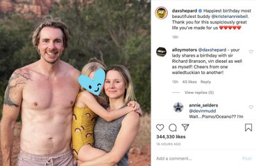 Dax Shepard says life with Kristen Bell is 'suspiciously great' in birthday tribute