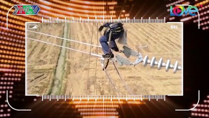 CAMERA CẬN CẢNH | Bất Ngờ Với Cách Bước Đi Trên Dây Điện Cao Thế Của Người Thợ Sửa Điện