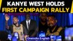 Kanye West holds first presidential campaign rally, 'I almost killed my daughter' | Oneindia News