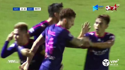 Highlights | Sài Gòn FC - DNH Nam Định | Quốc Phương lập cú đúp, củng cố ngôi đầu bảng | VPF Media