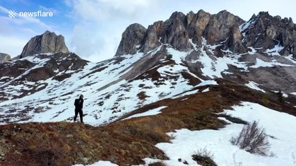 Drone footage showcases vast arctic landscapes of Alaska during winter