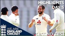 ENG VS WI 2ND TEST DAY 5 2020 HIGHLIGHTS