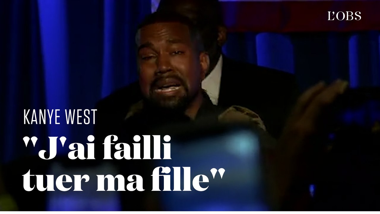 En larmes, Kanye West tient un discours anti-avortement lors de son premier meeting