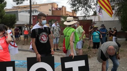 Origen de manifestación por la visita de los Reyes a Poblet, Tarragona