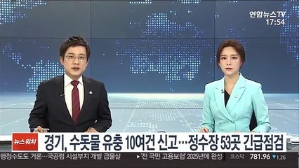 경기도, '수돗물 유충' 10여건 신고…정수장 53곳 긴급점검