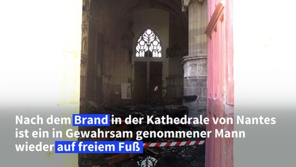 Nach Brand in Kathedrale von Nantes festgenommener Mann wieder frei