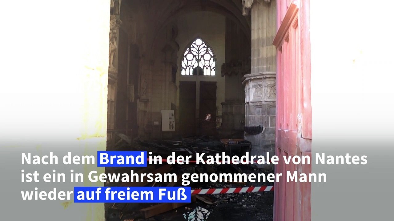 Nach Brand in Kathedrale von Nantes festgenommener Mann wieder frei