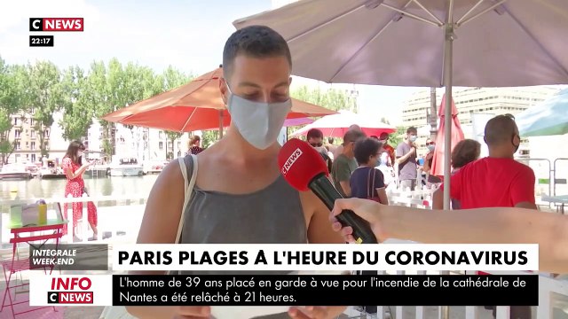 Coronavirus - A l’occasion de Paris Plages, un centre de dépistage a été installé pour permettre aux passants de se faire dépister gratuitement - VIDEO