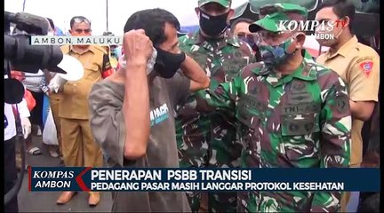 Pedagang Pasar Masih Langgar Protokol Kesehatan