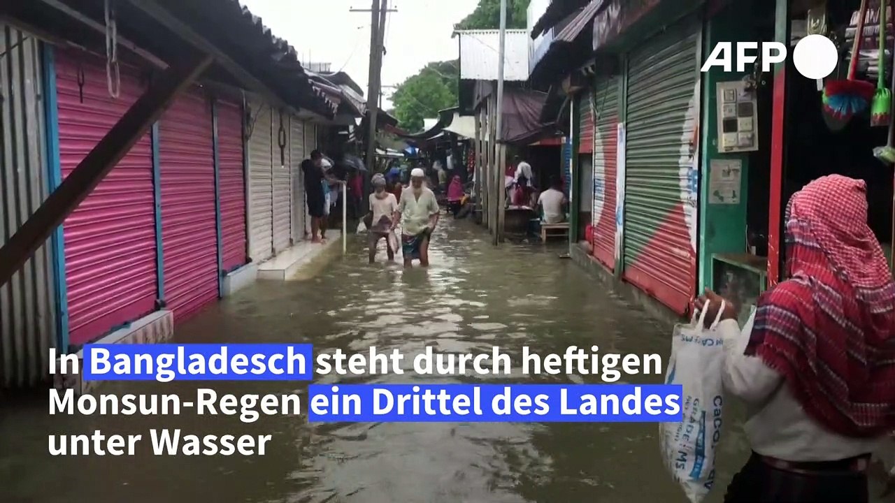 Ein Drittel von Bangladesch von Monsun-Regen überflutet