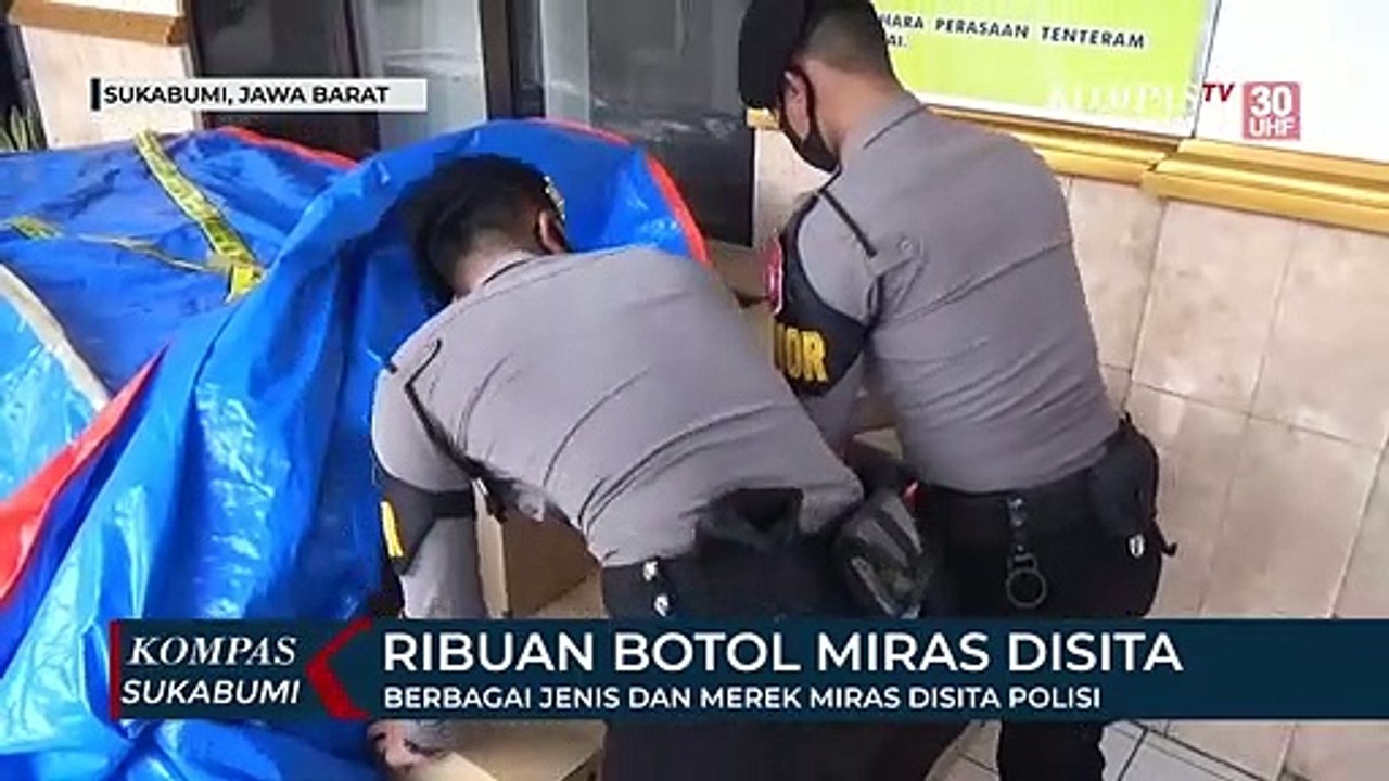 Ribuan Botol Miras Disita