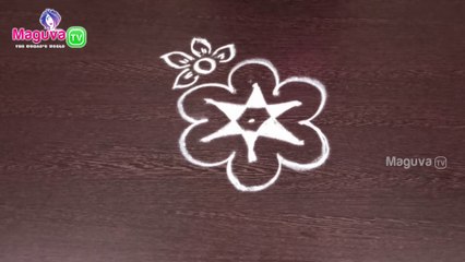 Simple Rangoli Designs with 3 x 2 Dots | Rangoli with Dots | Chukkala Muggulu || Maguva TV