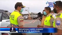 Carro reportado como robado fue recuperado por la Policía Nacional en el sur de Guayaquil