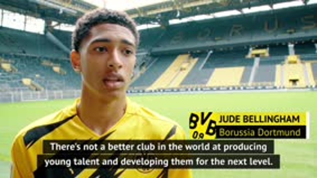 Borussia Dortmund the best club for young talent says new signing Jude Bellingham