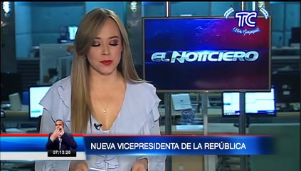 En las próximas horas se posesionará a María Alejandra Muñoz como vicepresidenta del Ecuador