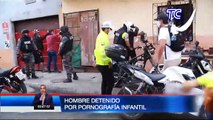 Un sujeto acusado de pornografía infantil fue capturado en Guayaquil.