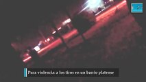 Pura violencia a los tiros en un barrio platense