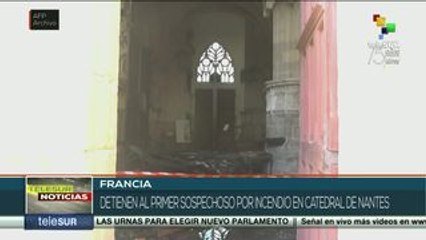 Francia: detienen a sospechoso de incendiar la catedral de Nantes
