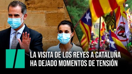 La visita de los reyes a Cataluña ha dejado momentos de tensión