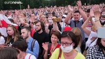 Multitudinaria manifestación contra Alexander Lukashenko en Bielorrusia