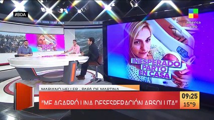 Mariano Heller contó la experiencia del parto de Martina en su casa