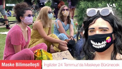 İngiltere’de Kapalı Mekanlarda Maske Zorunlu Olacak