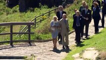 Prince Charles officially opens a footbridge in Cornwall