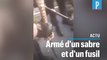 Blanc Mesnil : armé d’un sabre et d’un fusil, il est interpellé en train de foncer sur des fêtards