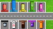 Learn Colors with Multi-Level Parking Street Vehicles and Toy Train - Colors Collection for Children
