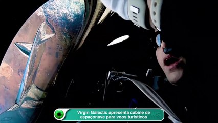 Virgin Galactic apresenta cabine de espaçonave para voos turísticos