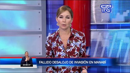 Fallido desalojo de invasión en Manabí