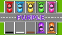 Learn Colors with Car Parking Cars Toys - Colours for Children