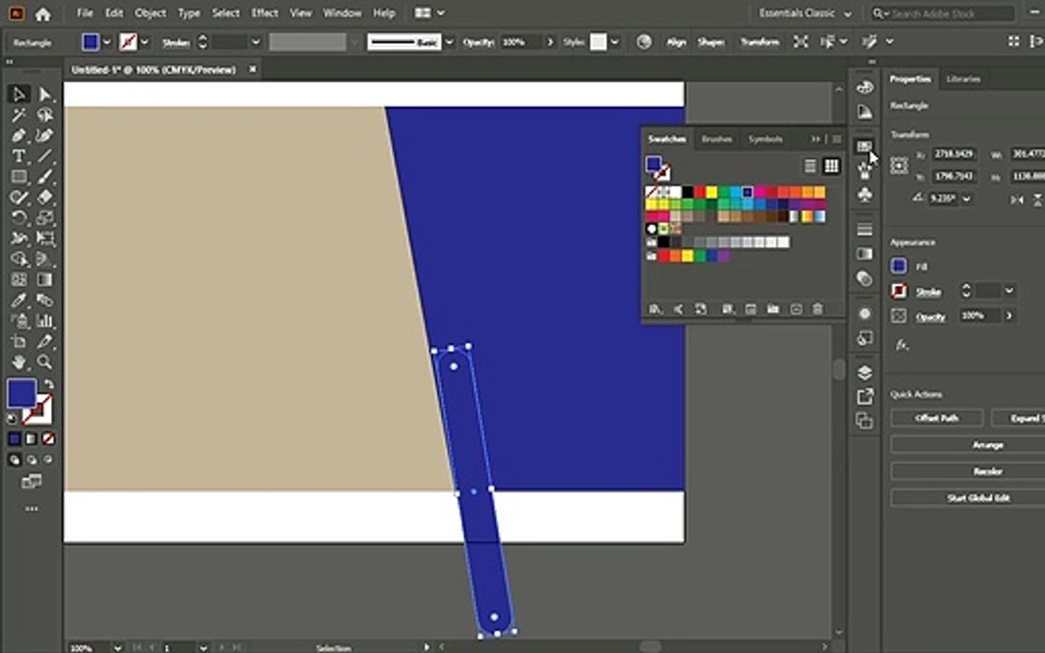 Creating simple web banner in adobe illustrator